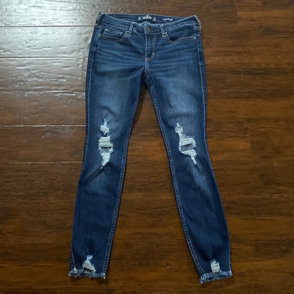 Hollister Low Rise Super Skinny Classic Stretch Size 5/27 Short Denim Jeans - Picture 1 of 11